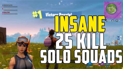 Intense 25k Solo Squads Gameplay Ps4 Fortnite Battle Royale