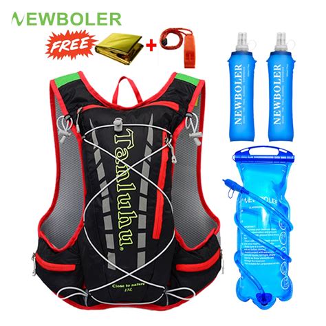 Newboler Mochila De Hidratação De Corrida 15L Maratona Ao Ar Livre Leve