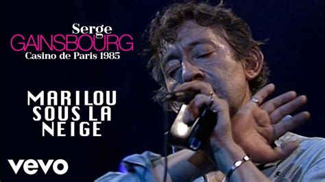 Serge Gainsbourg Serge Gainsbourg Marilou Sous La Neige Live Au