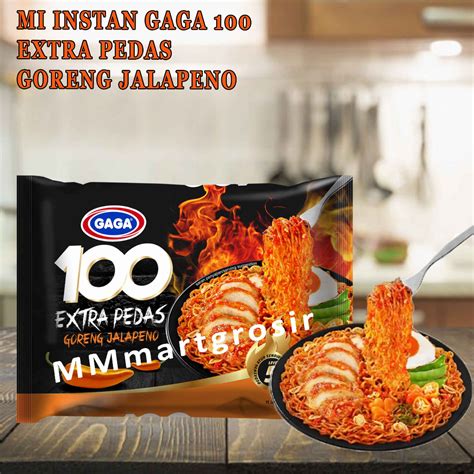 Jual Mie Instan Gaga 100 Mie Extra Pedas Mie Goreng Jalapeno Shopee