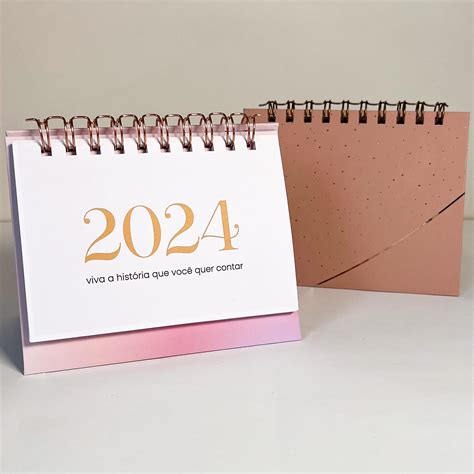 Calendário De Mesa Personalizado Estúdio G Papelaria Criativa E Exclusiva Para Mulheres