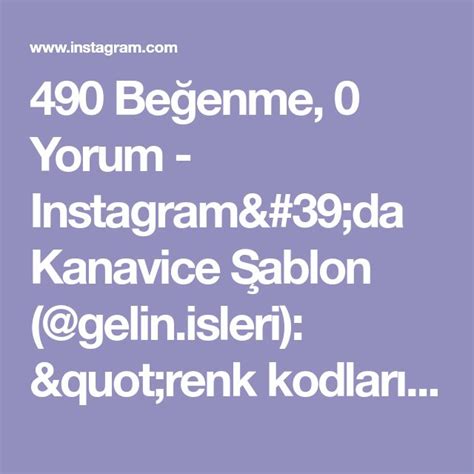 Be Enme Yorum Instagram Da Kanavice Ablon Gelin Isleri