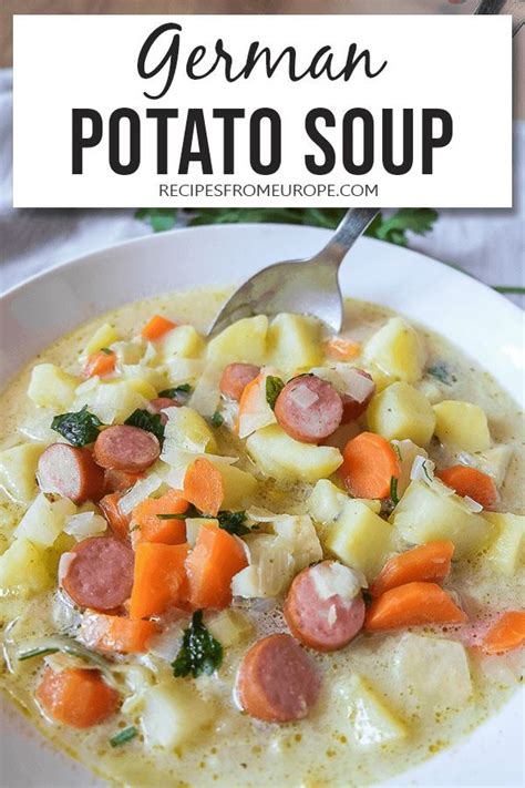 German Potato Soup In 2024 German Potato Soup Homemade Soup Soup Recipes