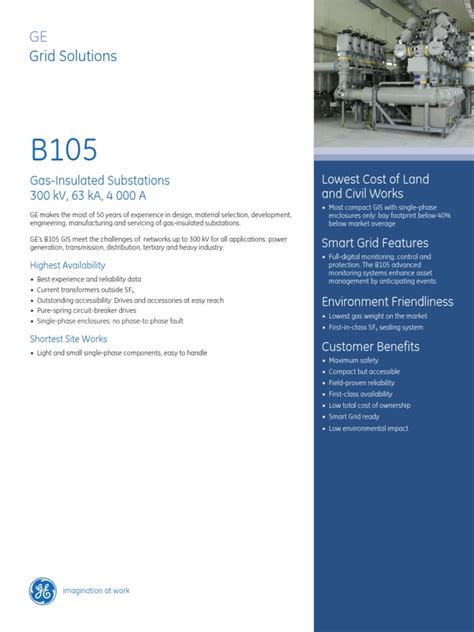 Grid Solutions Gas Insulated Substations 300 Kv 63 Ka 4 000 A Pdf