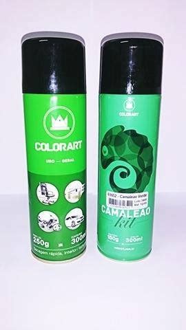 Tinta Spray Efeito Camale O Kit Completo Verde Colorart Mercadolivre