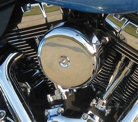 Smooth Chrome Bobber Complete Hiflow Air Cleaner Dyna Softail