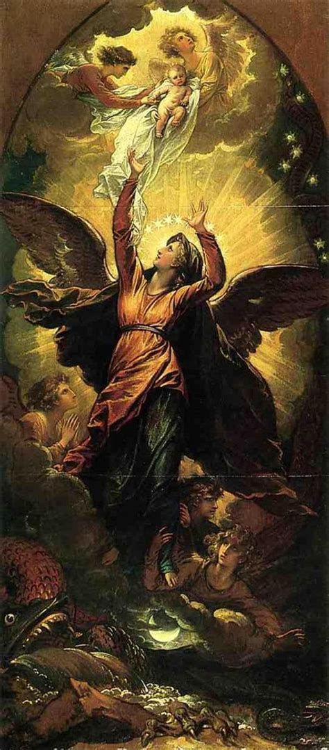 Benjamin West S Woman Of The Apocalypse And The Winged Virgin