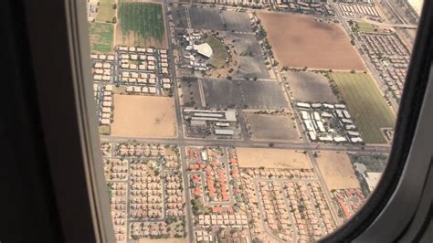 Flying Over Phoenix Arizona On Southwest Airlines Youtube