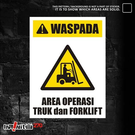 Jual X Wskim Stiker Safety Sign Sticker Rambu Keselamatan Kerja K