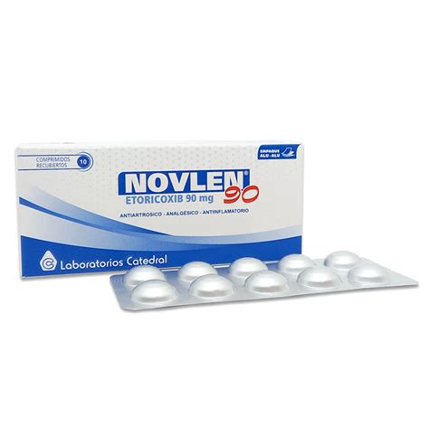 Novlen 90 Mg Etoricoxib 90 Mg Caja De 10 Comprimidos Recubiertos