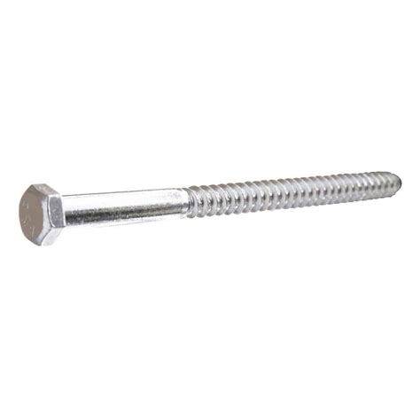 Everbilt 3 8 In X 6 In Hex Zinc Plated Lag Screw 801616 The Home Depot