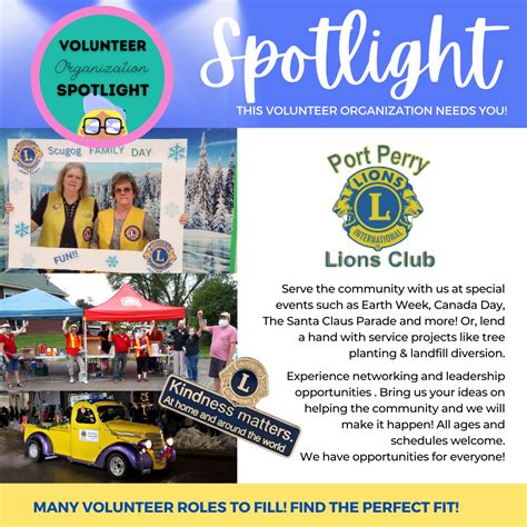 Volunteer With The Port Perry Lions Club Step Up Step Out