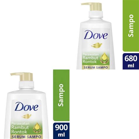 Jual DOVE Shampoo Perawatan Rambut Rontok 680ml 900ml Shopee Indonesia