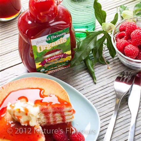 Organic Raspberry Pancake Syrup Natures Flavors