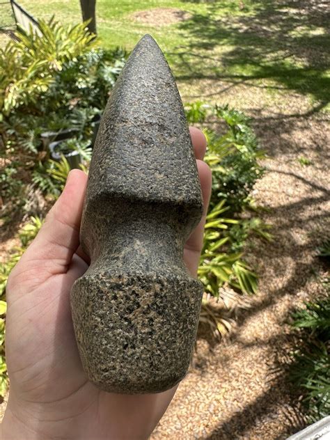 Large Grooved Native American Axe Head Artifact Arrowhead Ebay