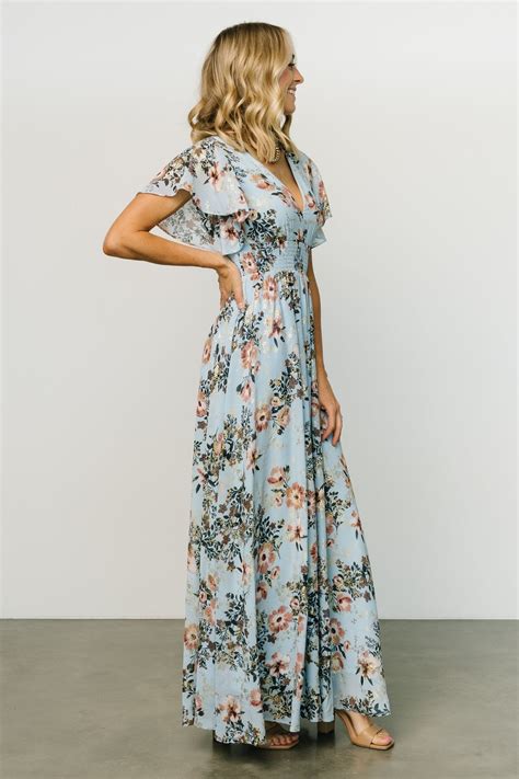 Lynlee Metallic Maxi Dress | Topaz | Baltic Born