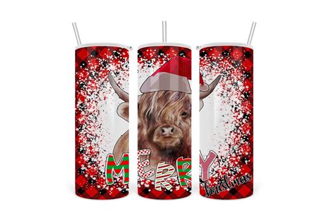 Tumbler Sublimation Merry Christmas Graphic By Abell Design Creative