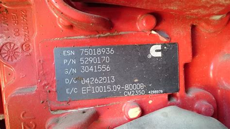 Cummins Isx Engine Serial Number Location Coolyfiles