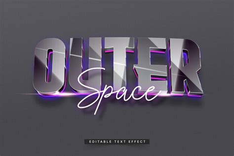 Premium Vector Editable D Trendy Futuristic Text Effects