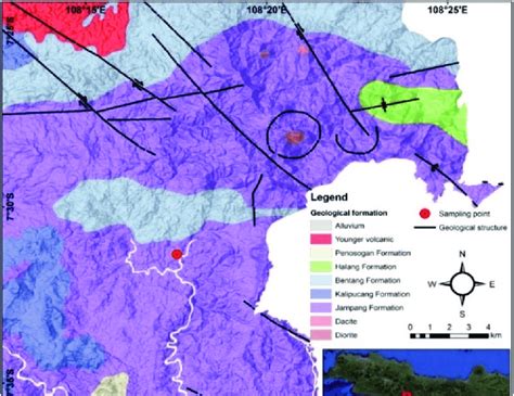 Geological Map Of Tasikmalaya Modification From Supriatna Et Al 1992