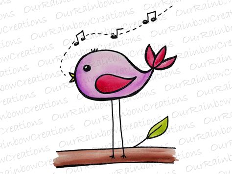 Clipart Birds Singing Clip