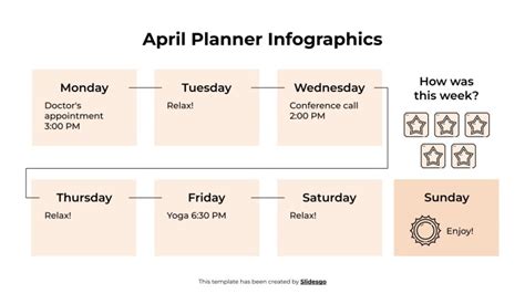 April Planner Infographics Template