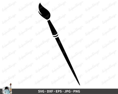 Paintbrush SVG Paintbrush Vector Painting Svg Brush Clipart Etsy