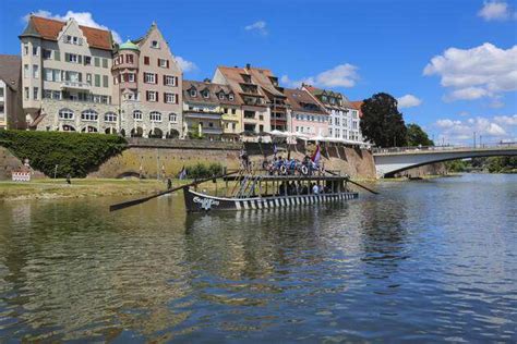 Shipping At The Danube Ulmer Box Pleasure Boat People Passengers