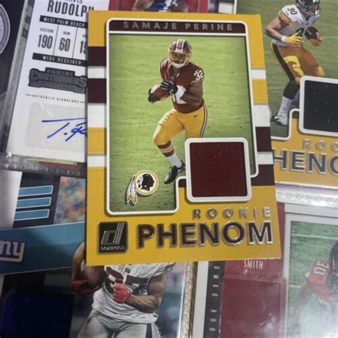 SAMAJE PERINE 31 2017 Donruss ROOKIE PHENOM RELIC RC REDSKINS EBay