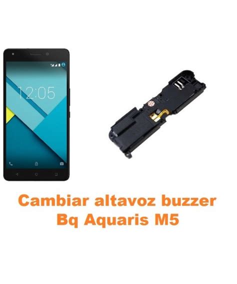 Cambiar Altavoz Buzzer Bq Aquaris M5 Reparación de Móvil