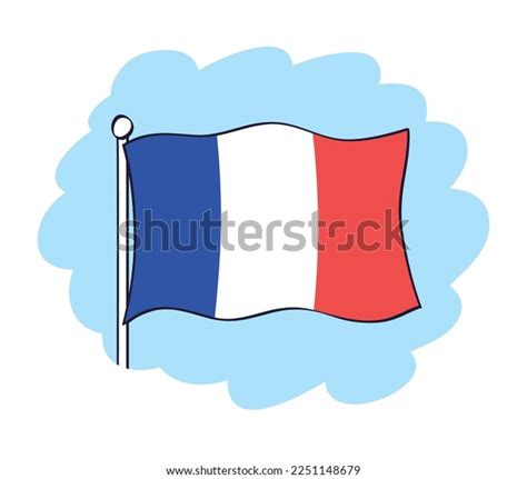 France French Flag Cartoon Vector Icon Stock Vector (Royalty Free ...