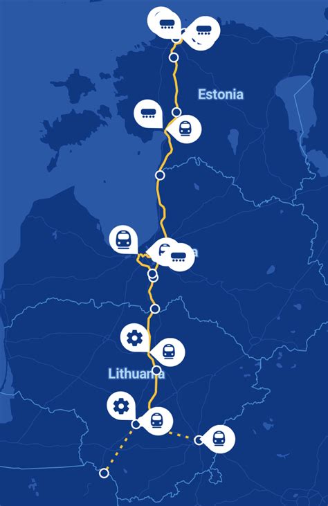 The new Rail Baltica Global project routing, published by project ...