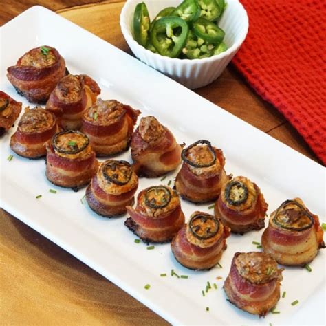 Baked Pig Shots Bacon Wrapped Sausage Savored Sips