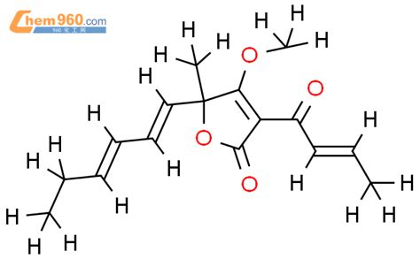 82290 13 9 3 crotonoyl 5 4 methoxy 5 methylfuran 2 5H one化学式结构式分子式