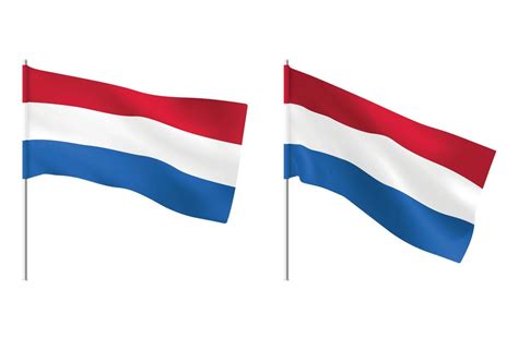 Netherlands Flags Set Of National Realistic Netherlands Flags 7197126