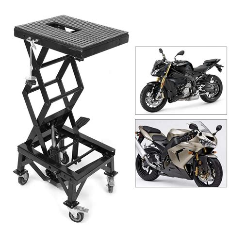 Greensen Hydraulic Scissor Lift Professional Hydraulic Motorcycle Lift Motorbike Lifting Stand ...