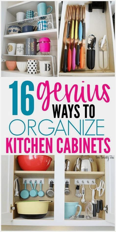 16 Genius Ways To Organize Kitchen Cabinets Organization Obsessed