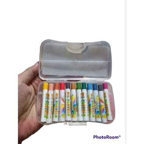 Jual Crayon Oil Pastel 12 Warna Krayon Menggambar Isi 12 Warna Krayon