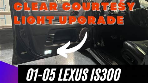 Lexus Is Clear Door Lens With Novsight Led Bulb Upgrade Youtube