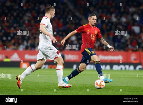 Yeremy Pino Of Spain In Action During The International Friendly Match