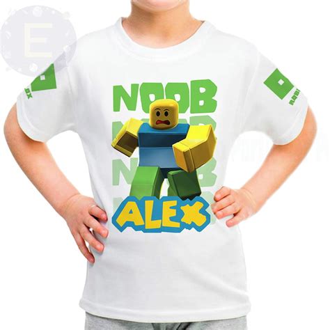 Camiseta Roblox Noob Personalizada Nome Elo7