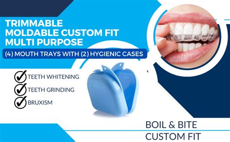 Amazon Teeth Whitening Trays 4 Pcs With 2 Travel Storage Cases BPA