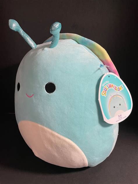 Squishmallow 12 Sid Snail Wcustom Hand Made Beaded I Love Squish Clip