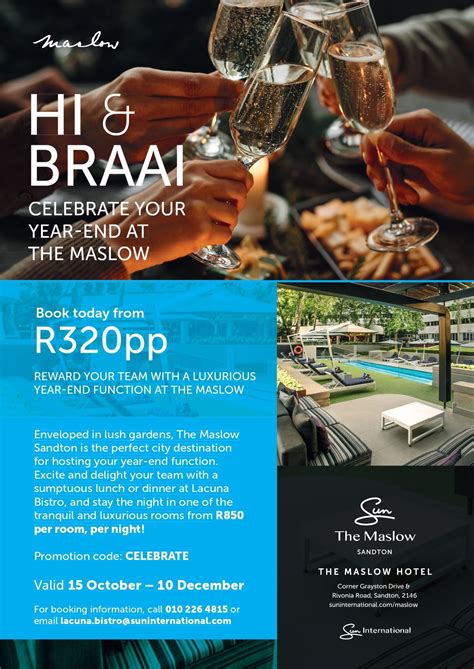 Celebrate your year-end at The Maslow Hotel Sandton - Hello Lifestyle