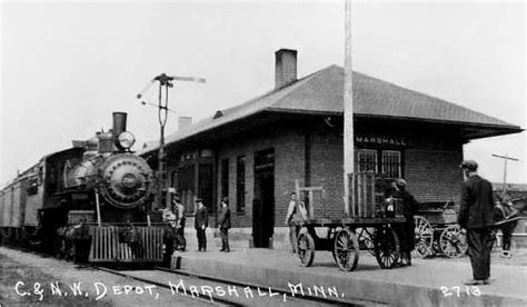 Chicago And North Western Depot At Marshall Minnesota Built In 1885