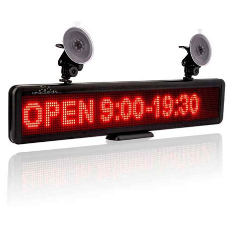 Leadleds 56cm Led Sign Battery Powered Scrolling Advertising Led Panel ...