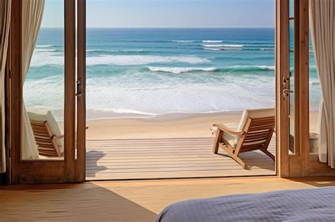 premium photo beachfront hotel  rooms overlooking  ocean