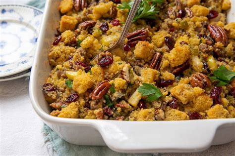 Moist Gluten Free Cornbread Stuffing With Sausage And Apples Apple