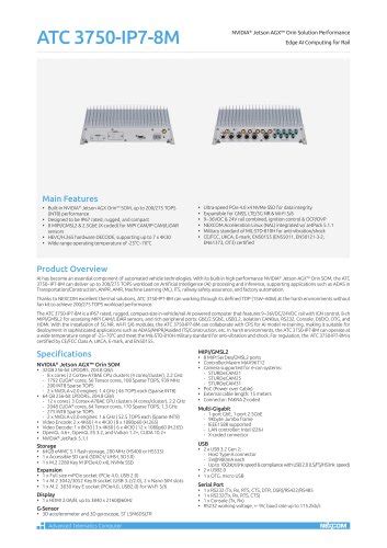 VTC 1020 PA Datasheet Nexcom Mobile Computing Solutions PDF