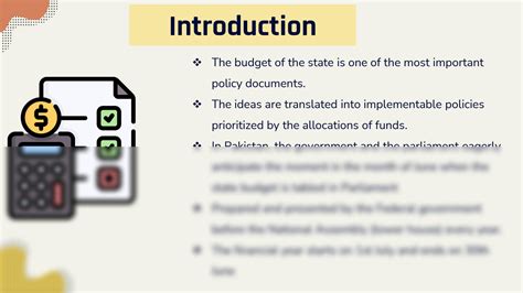 SOLUTION: National Budget Of Pakistan Presentation - Studypool